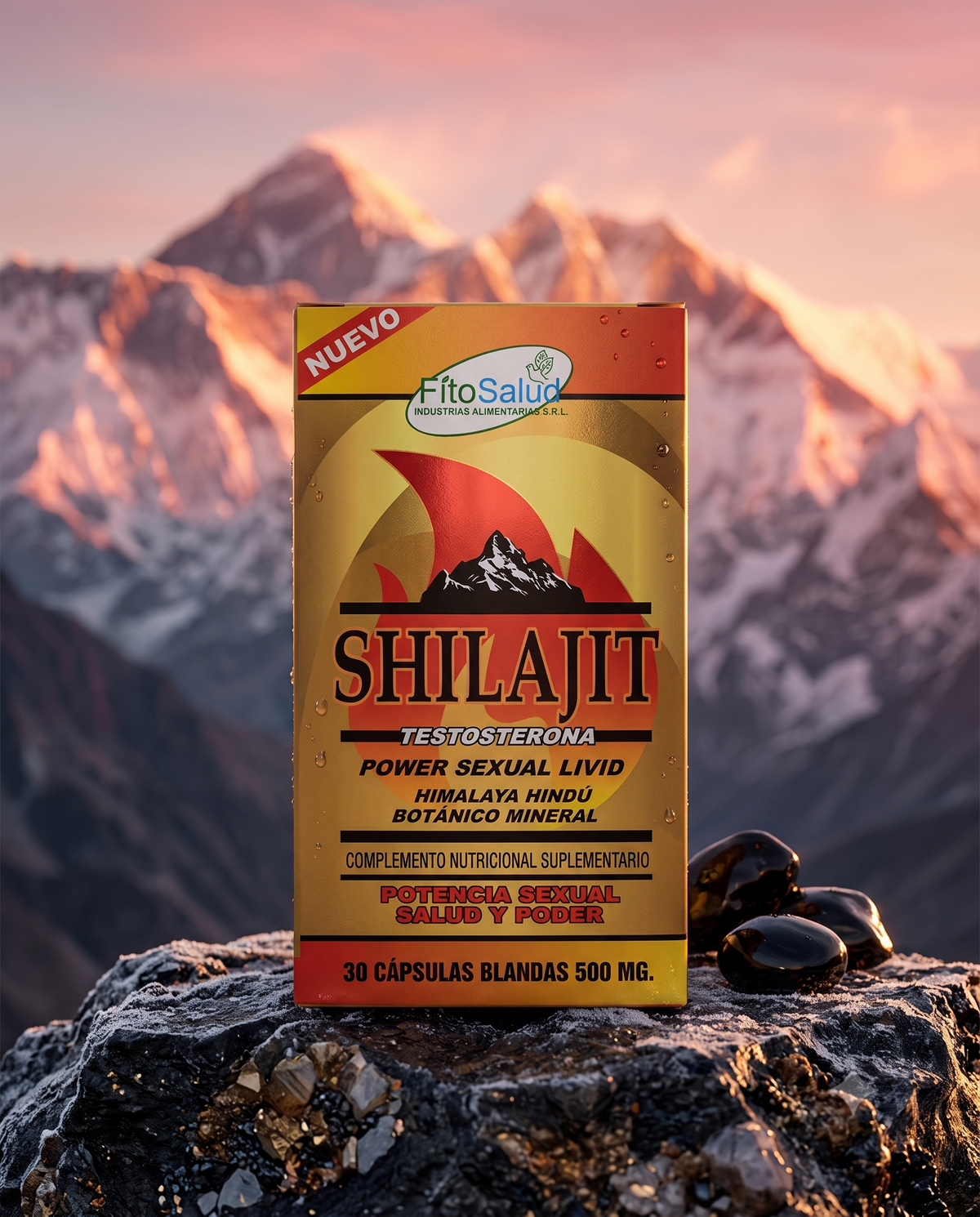 Suplemento Shilajit Vitalidad Masculina - FitoSalud