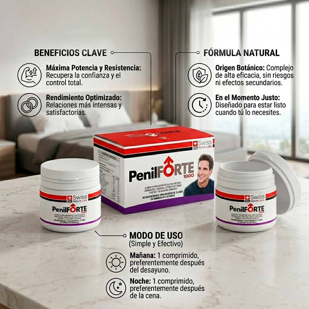 Potenciador Masculino de Alto Rendimiento - PenilForte 1000®