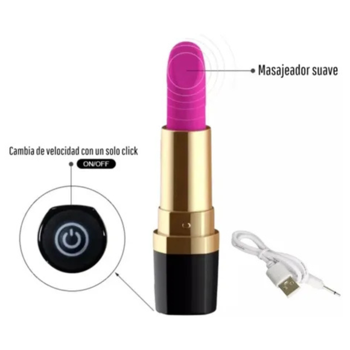 Vibrador Tipo Bala Discreto - Secret Lips