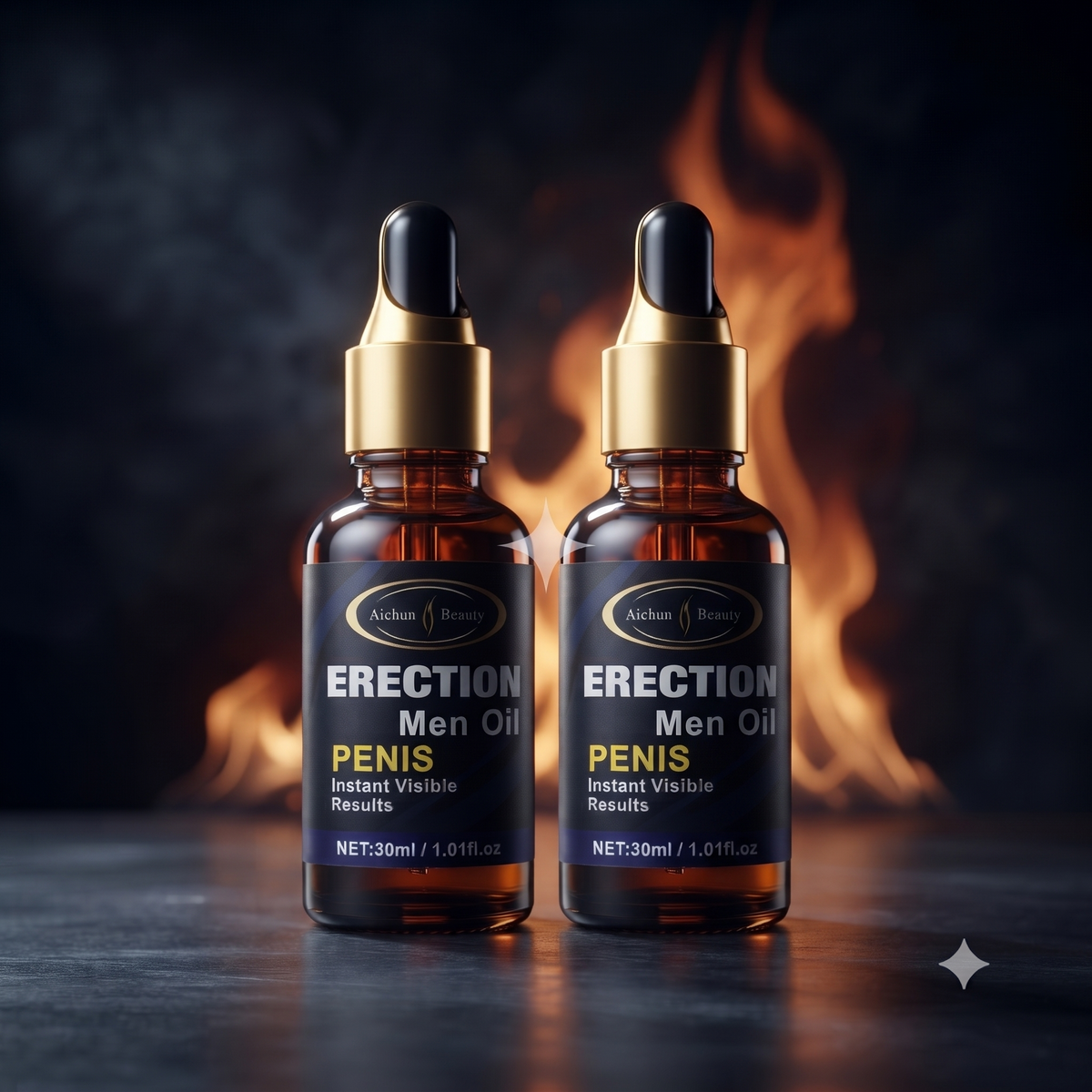 2x Aceite Potenciador de Firmeza Masculina - PowerDrop