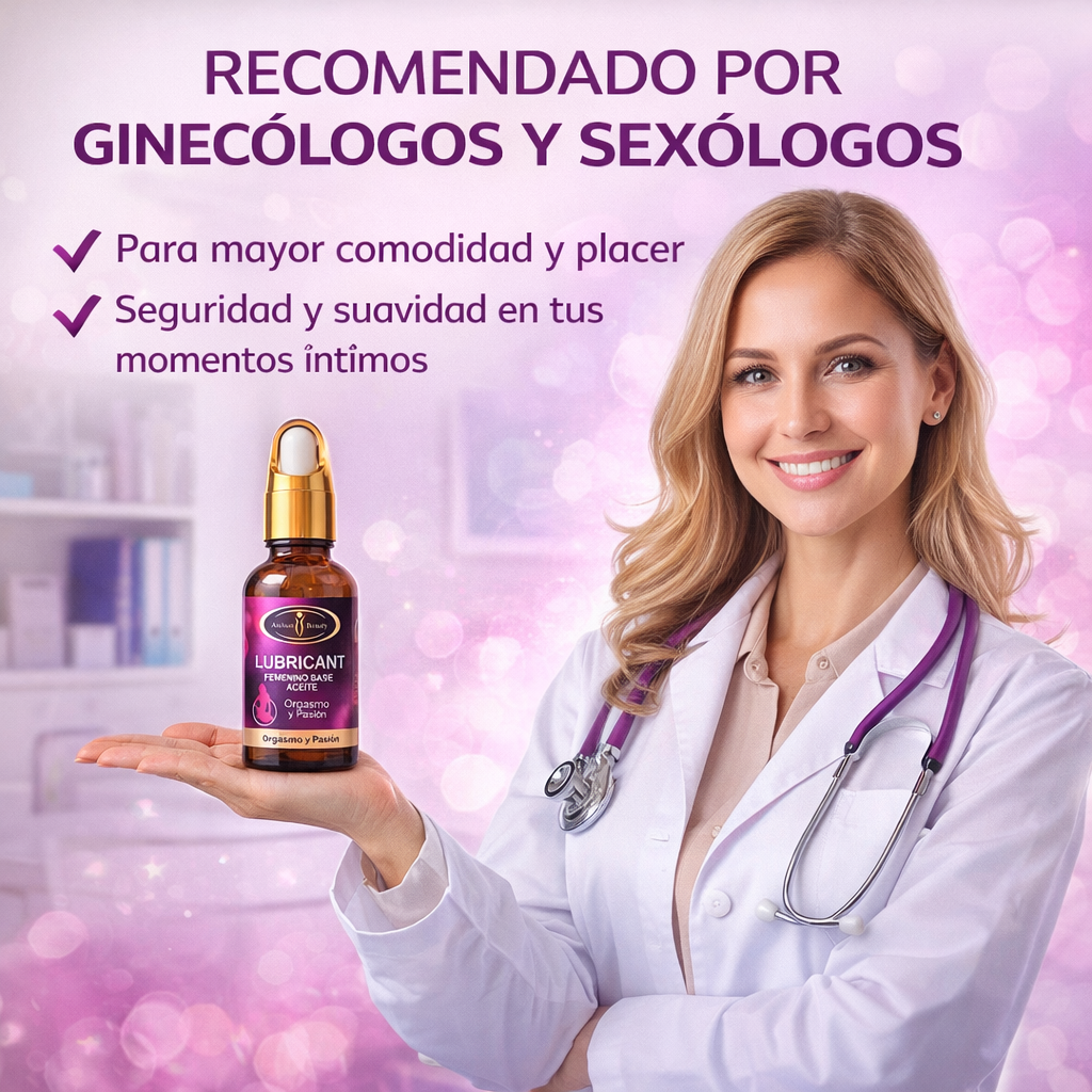 Lubricante Íntimo Femenino Base Aceite - Sensación Sedosa y Larga Duración - Orgasmo y Pasión