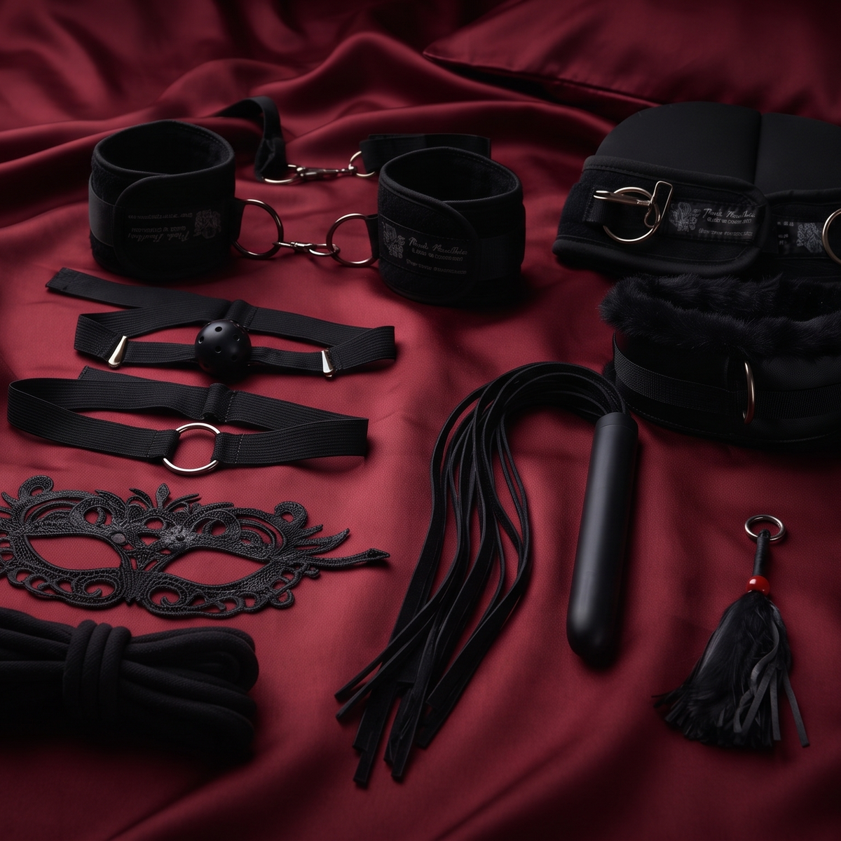 Kit de Sumisión y Juego de Roles para Parejas - 10 Piezas - Dark Sensation